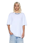 Womens Sott Stamp Boyfriend Ss Tee White Oversized Tees - White