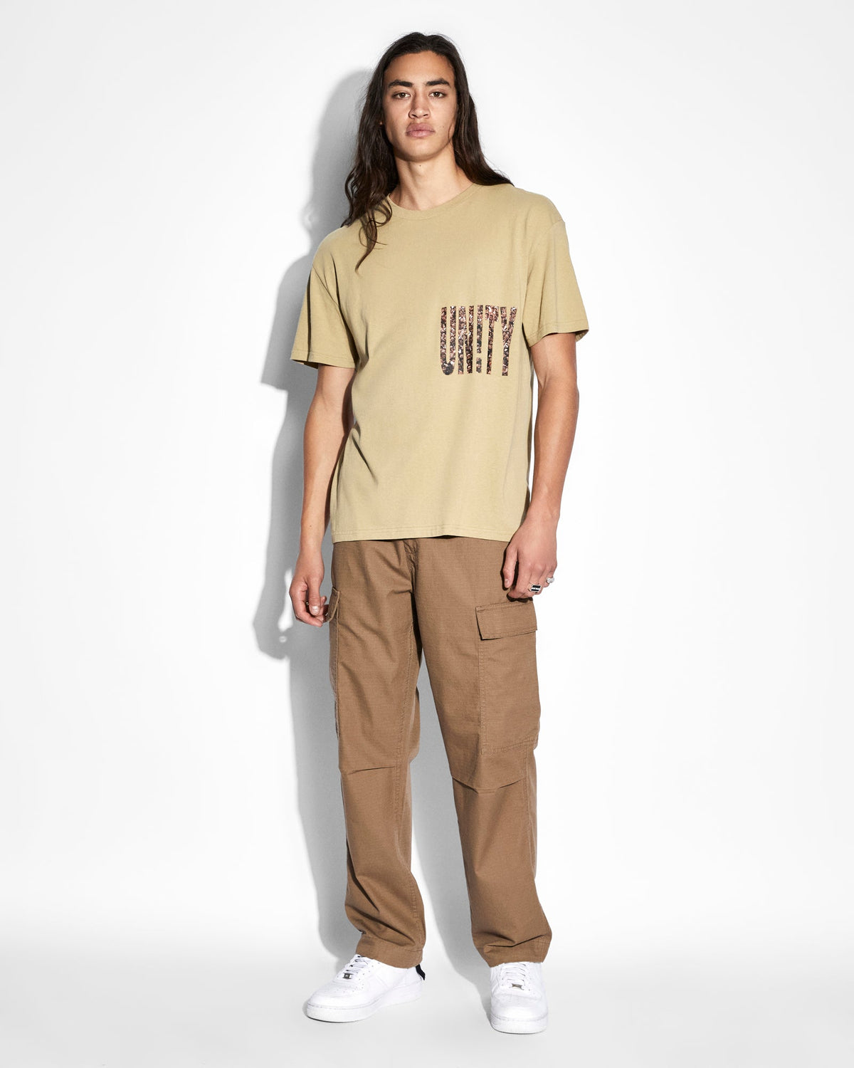 Mens Fugitive Cargo Pant Dark Tan Straight Pants - Brown