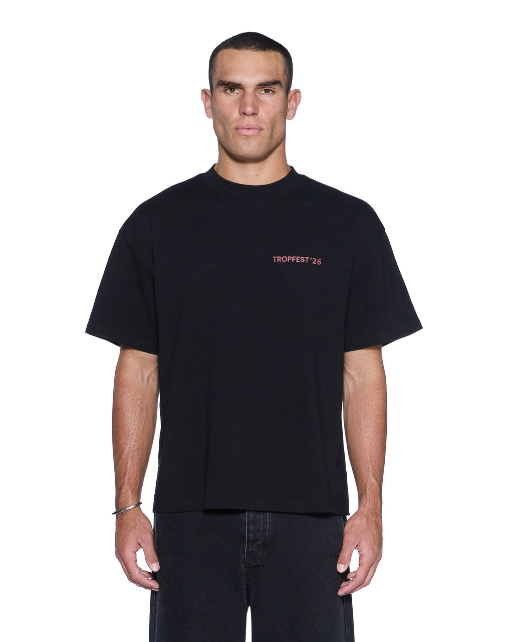 Mens Director Ekcess Ss Tee Jet Black Tees - Black