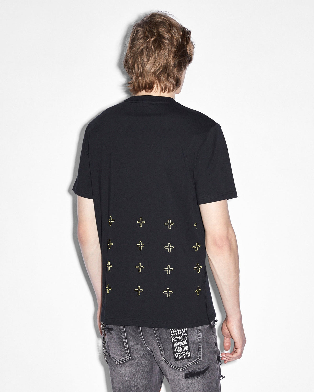 Mens Hardcore Kash Ss Tee Jet Black Regular Tees - Black