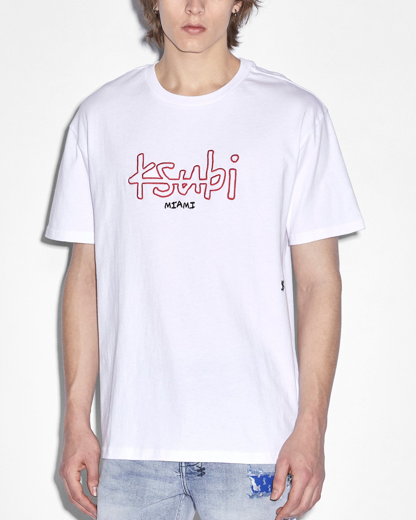 MENS  MIAMI 4X4 BIGGIE SS TEE TRU WHITE OVERSIZED TEES