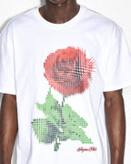 Mens Pixel Biggie Ss Tee Tru White Oversized Tees - White