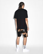Mens Rose Garden Kash Ss Tee Jet Black Regular Tees - Black
