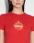 WOMENS  SANCTIFIED BABY SS TEE CRIMSON FITTED TEES