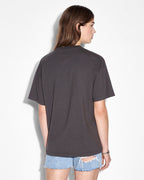 Womens Sprayed Oh G Ss Tee Charcoal Oversized Tees - Grey