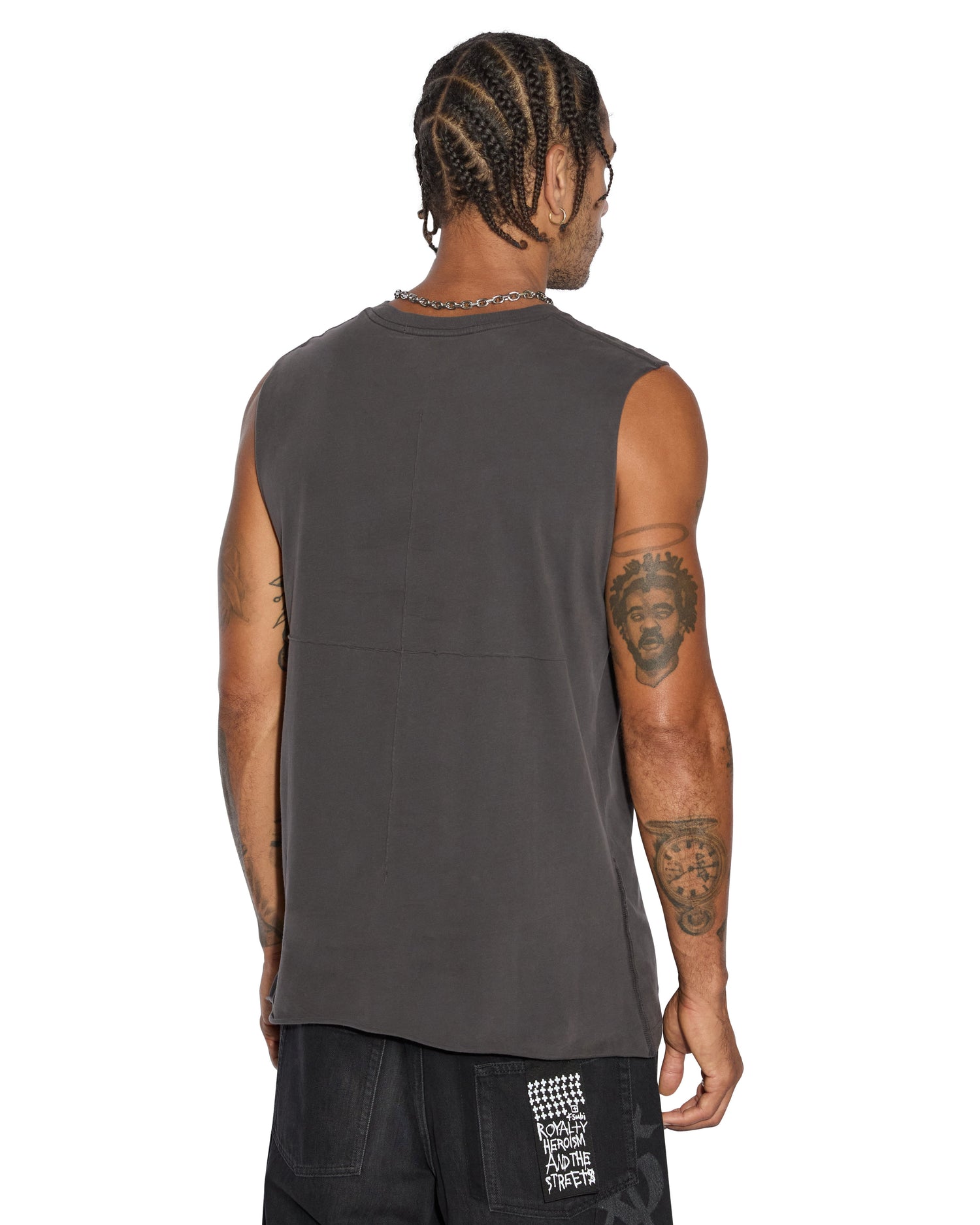 SIOUX CUT TEE FADED BLACK