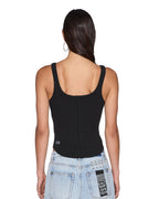 Womens Chloe Tank Black Fitted Tees - Black