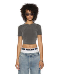 1999 PLUS BABY SS TEE CHARCOAL