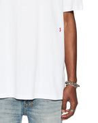 MENS 4X4 BIGGIE SS TEE WHITE/RED TEES