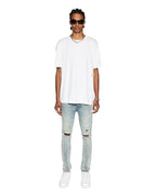 MENS 4X4 BIGGIE SS TEE WHITE/RED TEES