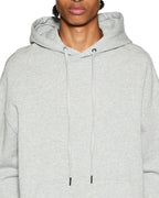 MENS 4 X 4 BIGGIE HOODIE GREY MARLE FLEECE