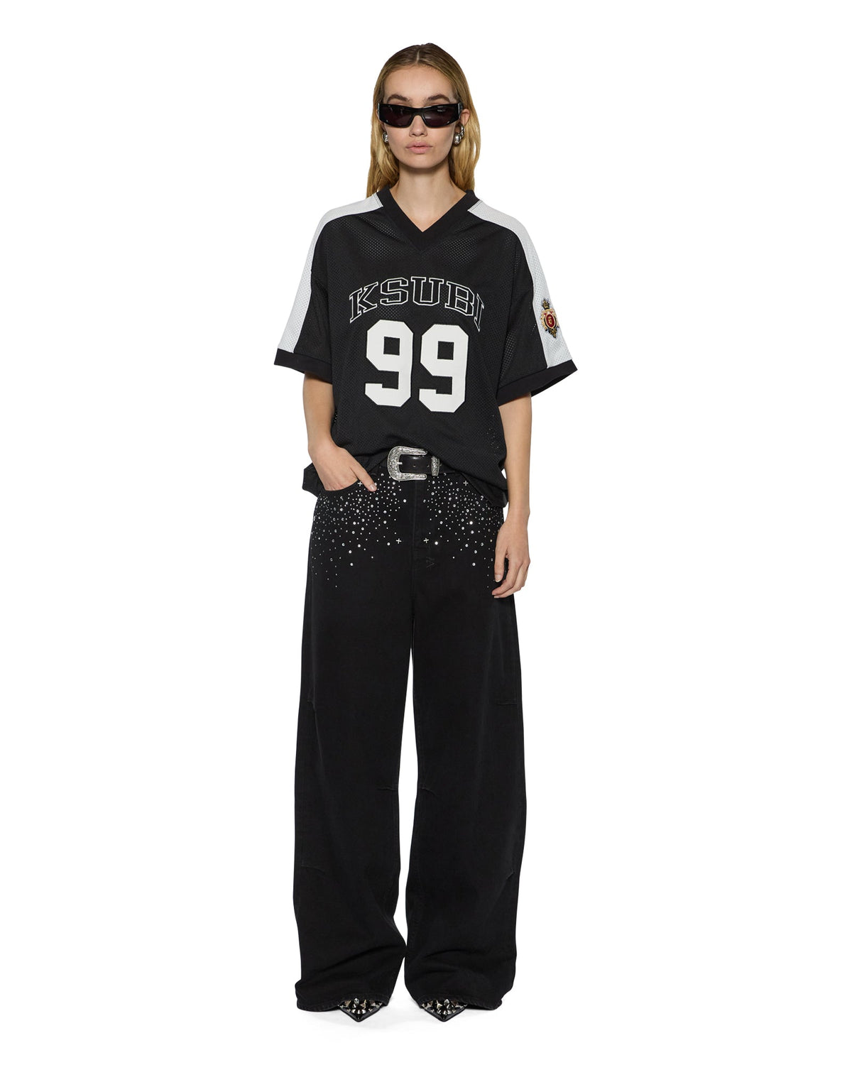 WOMENS 99 SS JERSEY BLACK TEES