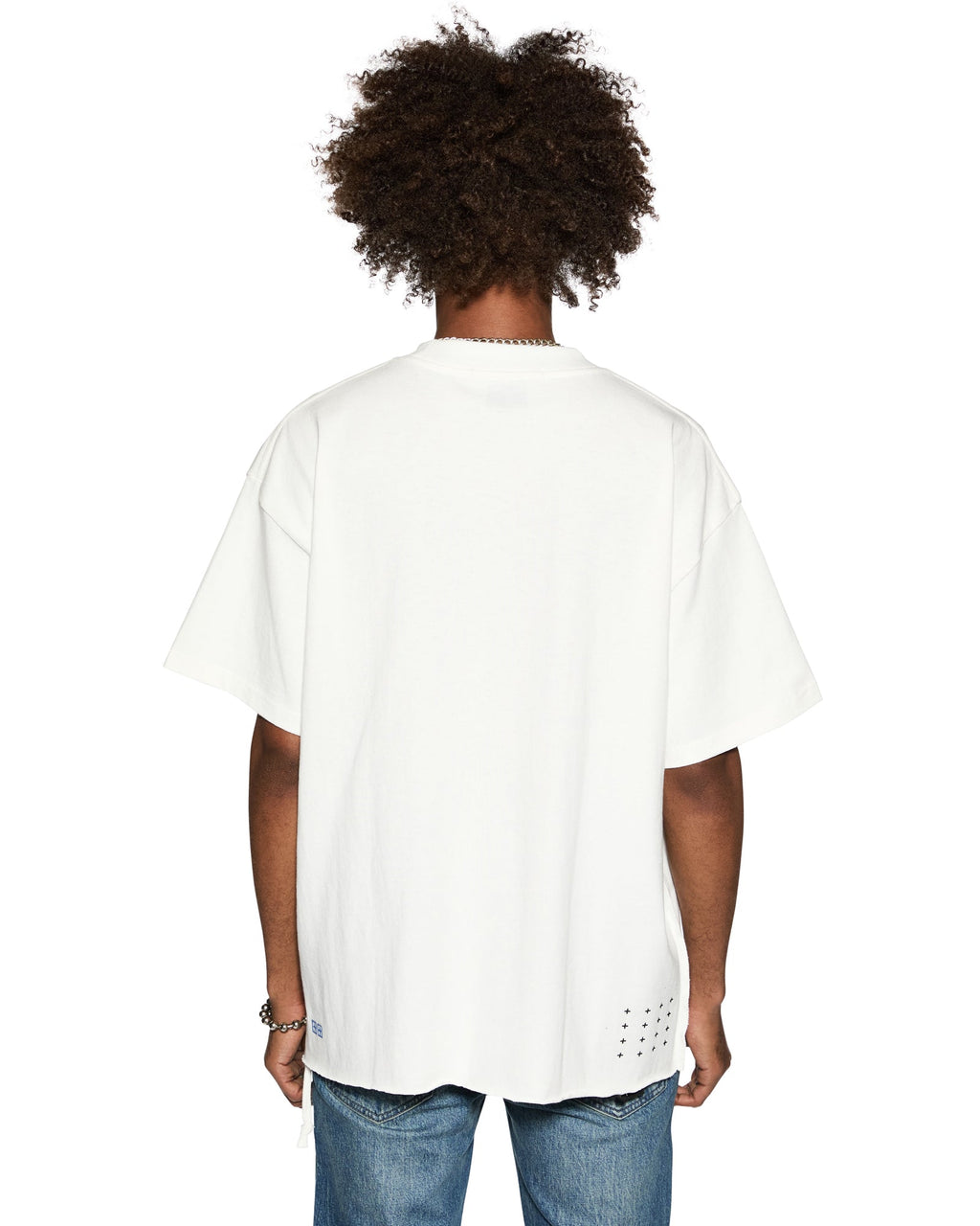 Mens Dead Ekcess Ss Tee Vintage White Oversized Tees - White