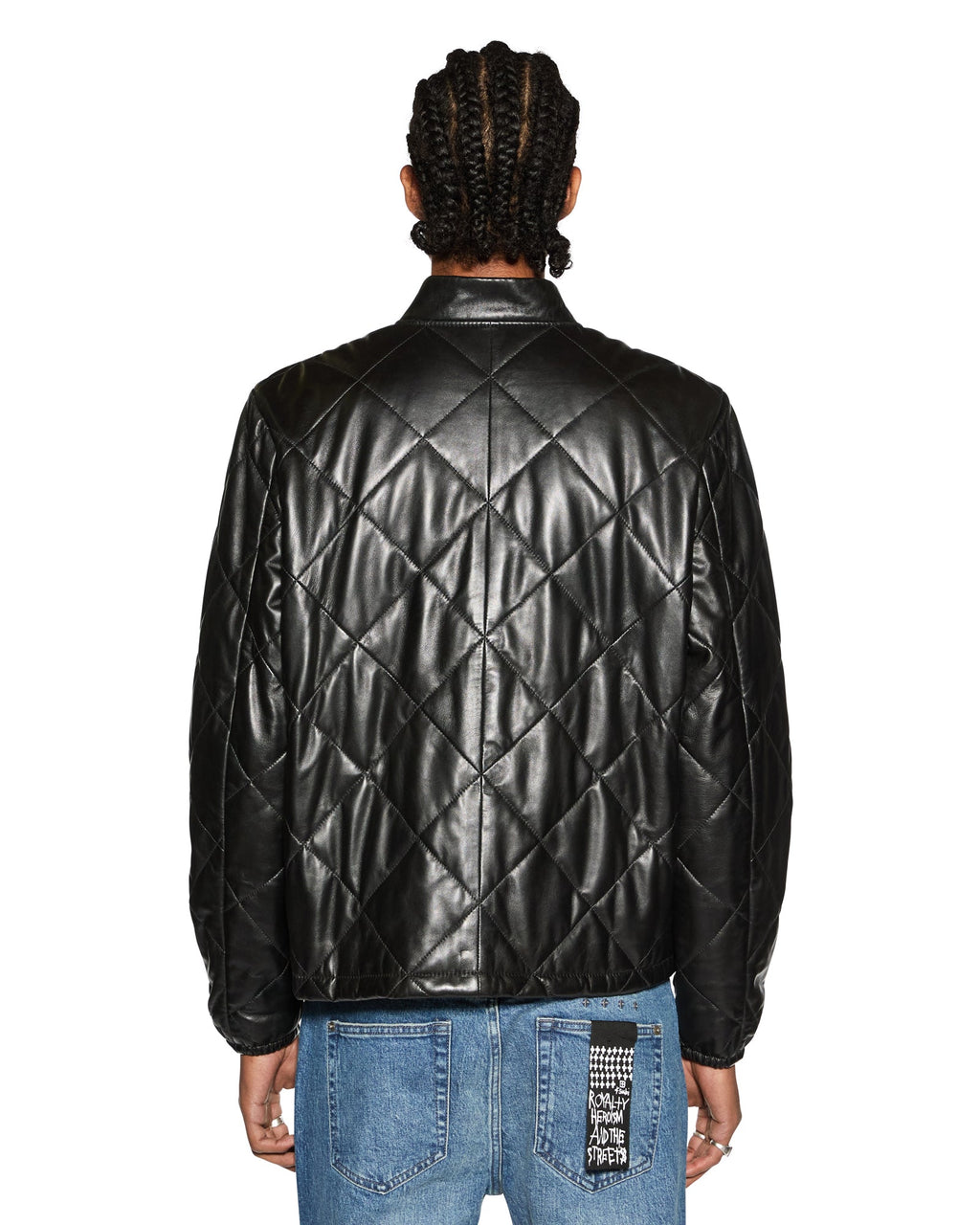 MENS ECLIPSE QUILTED BOMBER BLACK JACKETS