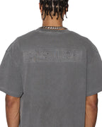 Mens Intruder Ekcess Ss Tee Charcoal Oversized Tees - Grey