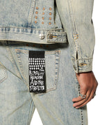 Mens Oh G Jacket Stagelight Oversized Jackets - Denim