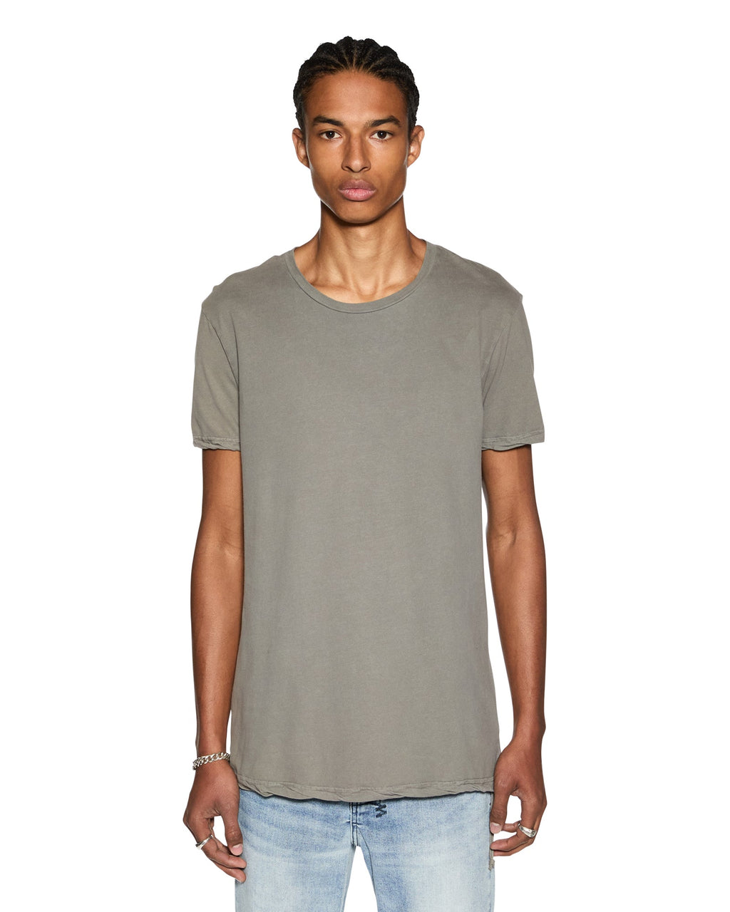 MENS SEEING LINES SS TEE VINTAGE GREY TEES