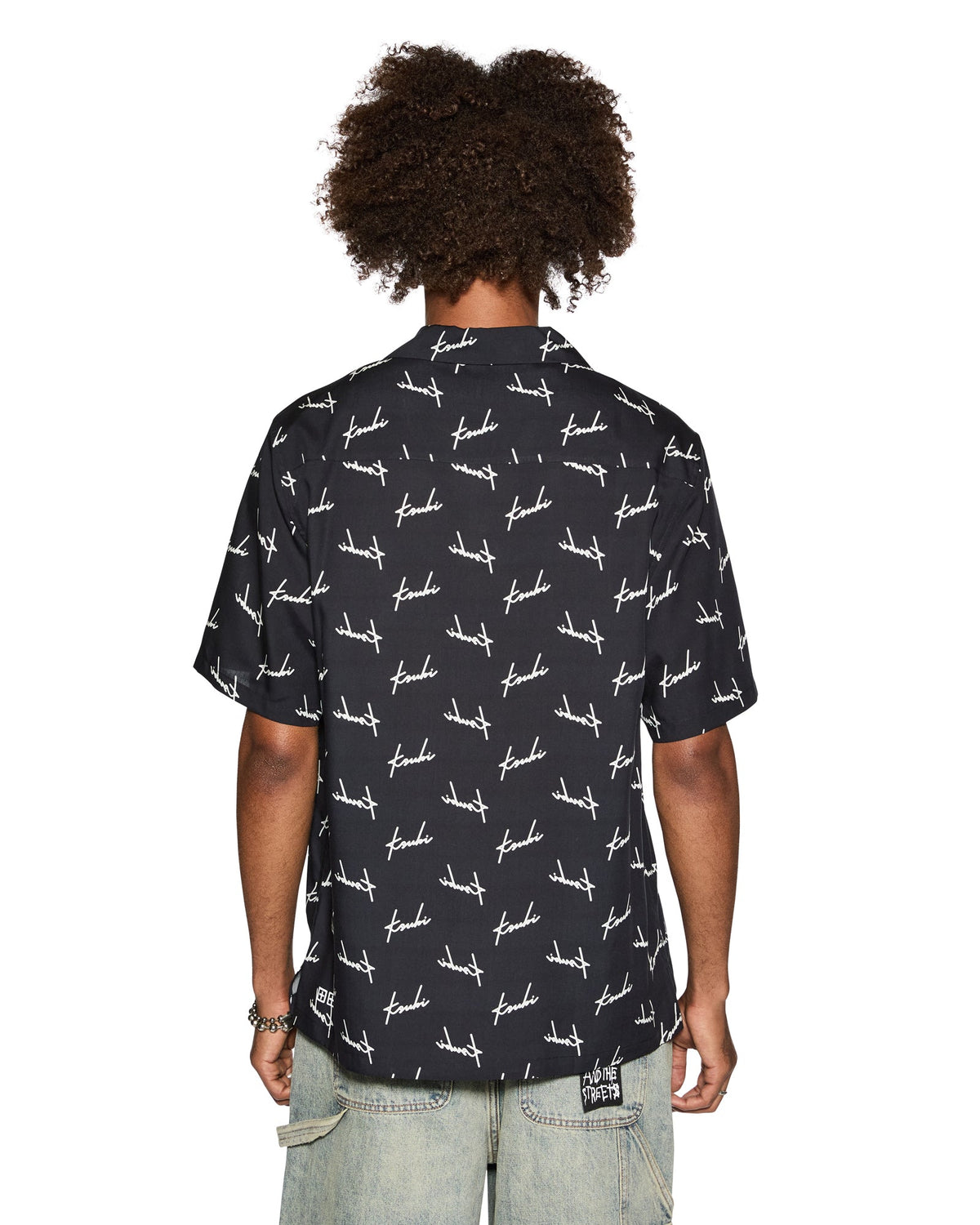 MENS SKRIPT RESORT SS SHIRT BLACK SHIRTS