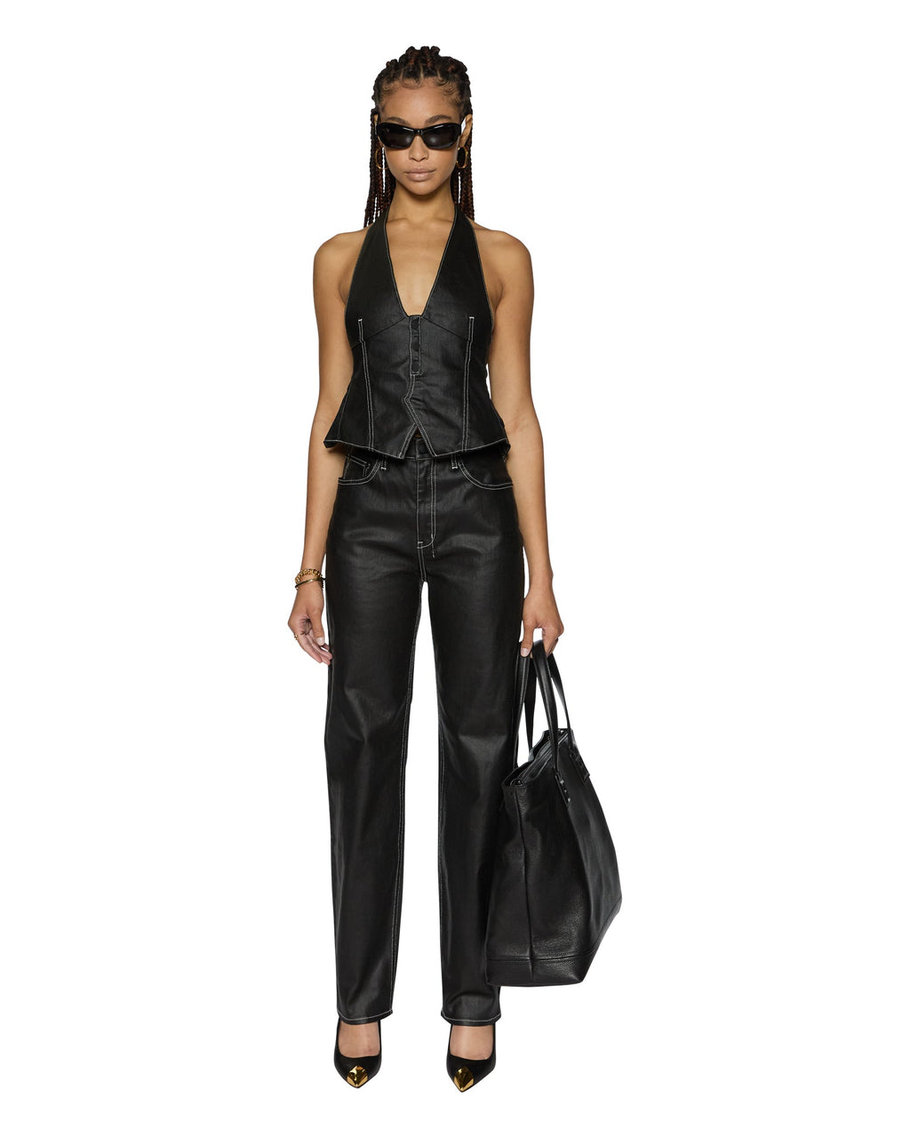 WOMENS VALENTINA HALTER TOP SLICKER FASHION TOPS