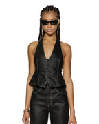 WOMENS VALENTINA HALTER TOP SLICKER FASHION TOPS