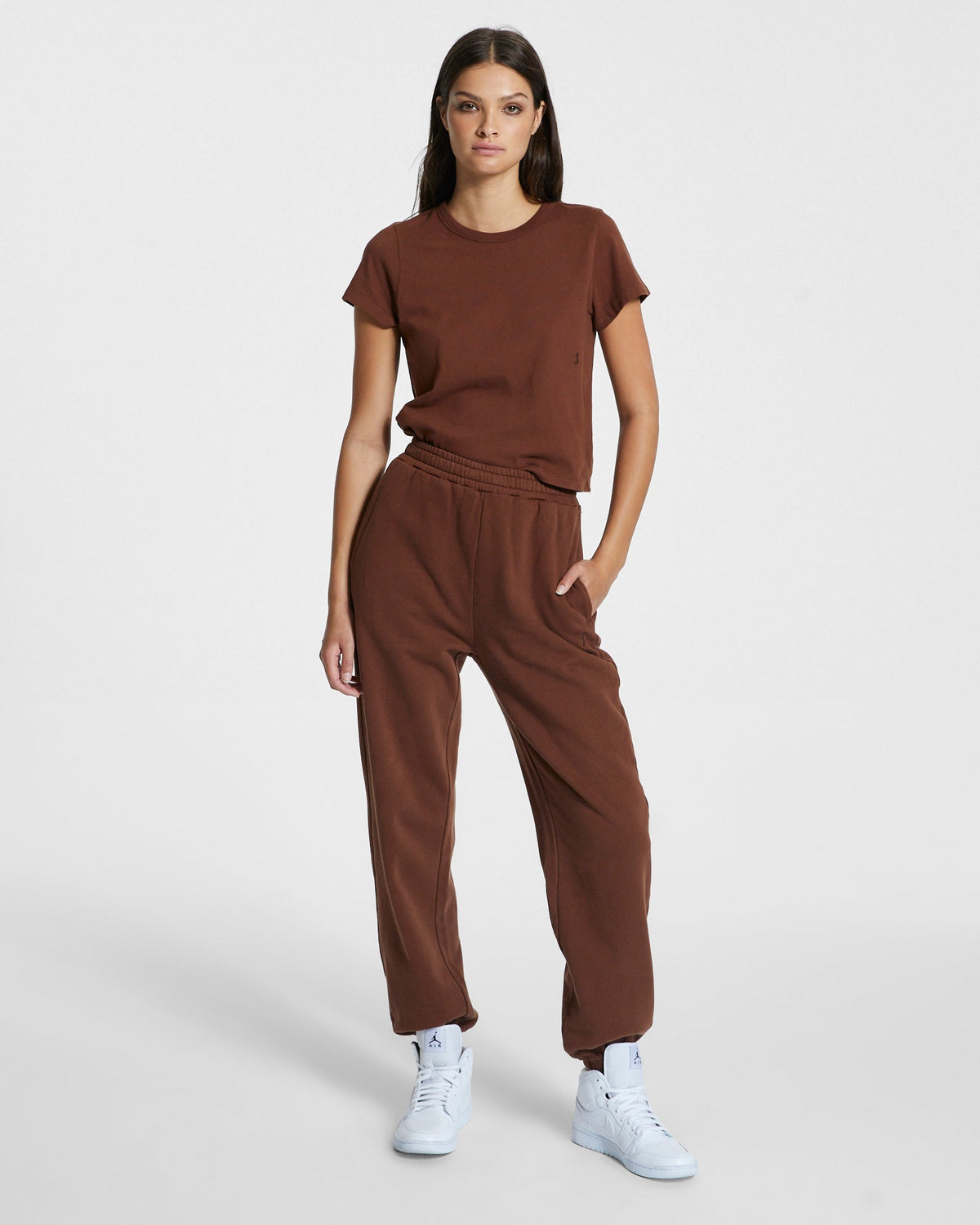 Womens 3 X 4 Mini Ss Tee Koko Fitted Tees - Brown