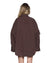 WOMENS  ASTRA LS CARGO SHIRT CHOCOLATE OVERSIZED SHIRTS