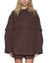 WOMENS  ASTRA LS CARGO SHIRT CHOCOLATE OVERSIZED SHIRTS