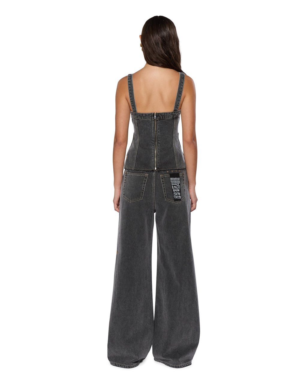 Womens Cargo Top Cinder Slim Fashion Tops - Black