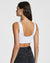 BODKON CROP TANK WHITE