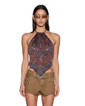 SCARF TOP FOLK BANDANA