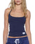 WOMENS  CAMI TANK NAVY SLIM TEES