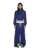 WOMENS CROPPED TRAKTOP NAVY FLEECE