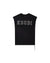MENS  TOUCHDOWN EKCESS CUT OFF TANK JET BLACK OVERSIZED TEES