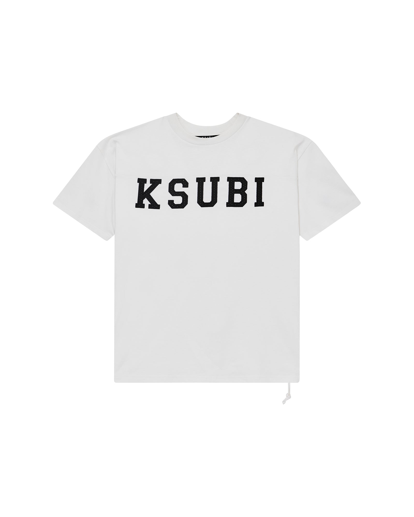 MENS  TOUCHDOWN EKCESS SS TEE VINTAGE WHITE OVERSIZED TEES