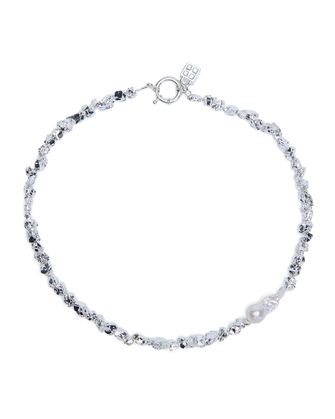 UNCUT SILVER CHOKER JEWELLERY