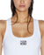 WOMENS  STACKED ORIGIN TANK WHITE FITTED FASHION TOPS