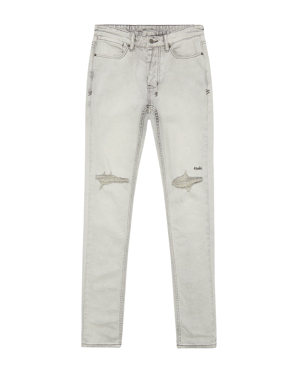 MENS VAN WINKLE WHITE SNOW DENIM JEANS