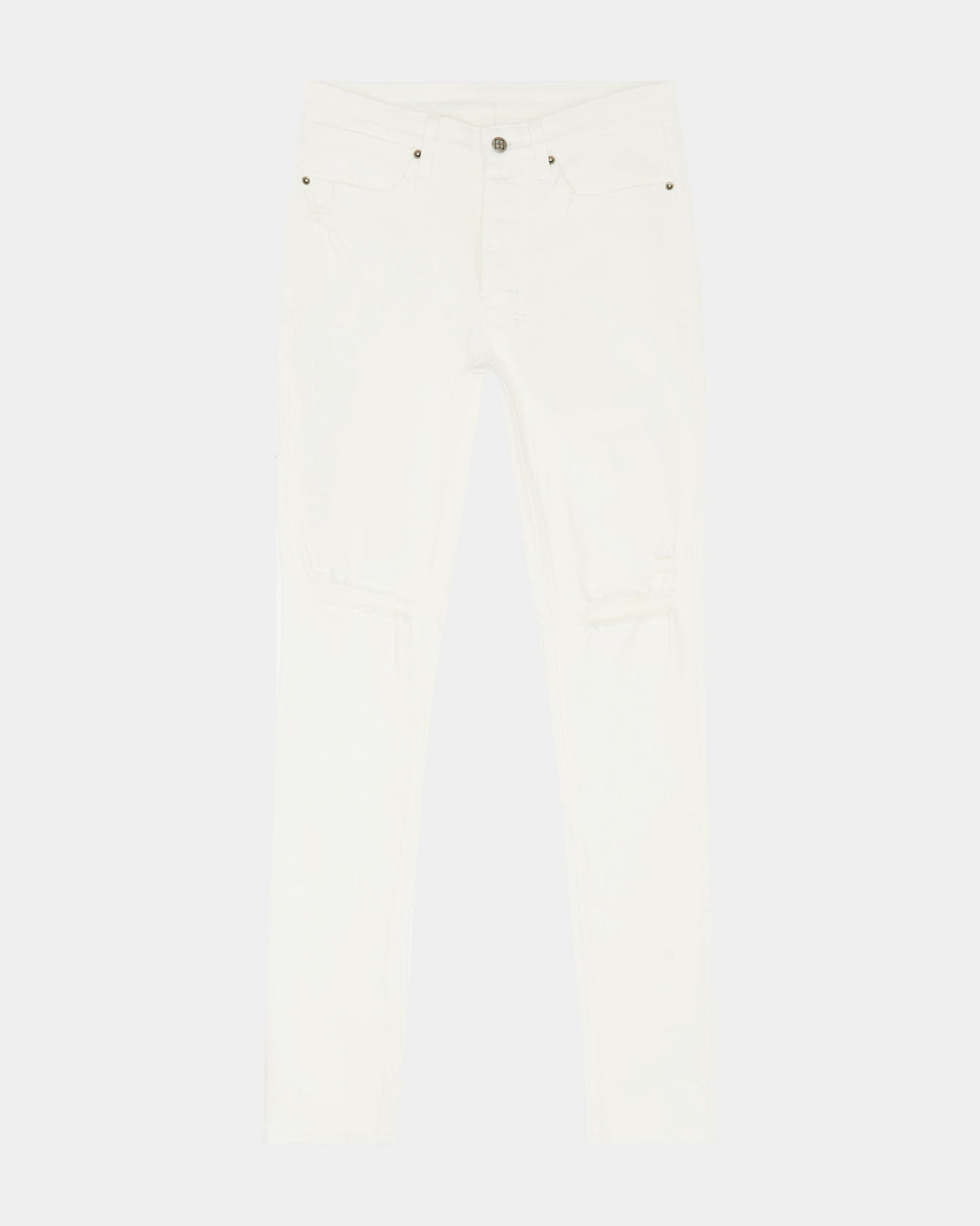 Mens Van Winkle Avalanche Trashed Skinny Denim Jeans - White