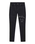 MENS VAN WINKLE JASPER BLACK ARCH DENIM JEANS
