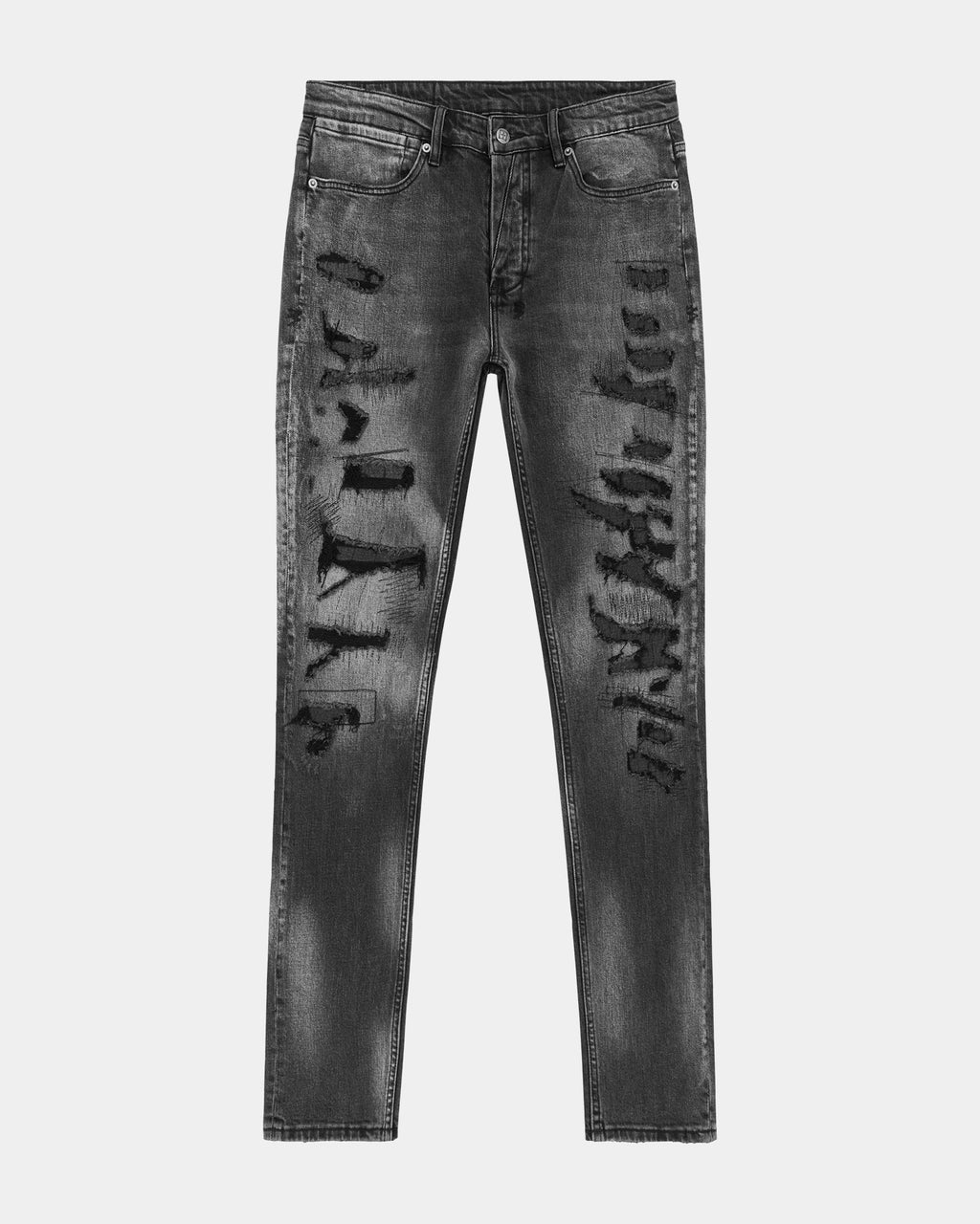 MENS VAN WINKLE TEKTONIK BLACK DENIM JEANS