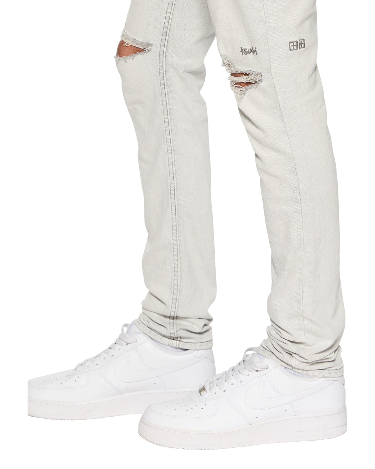 MENS VAN WINKLE WHITE SNOW DENIM JEANS