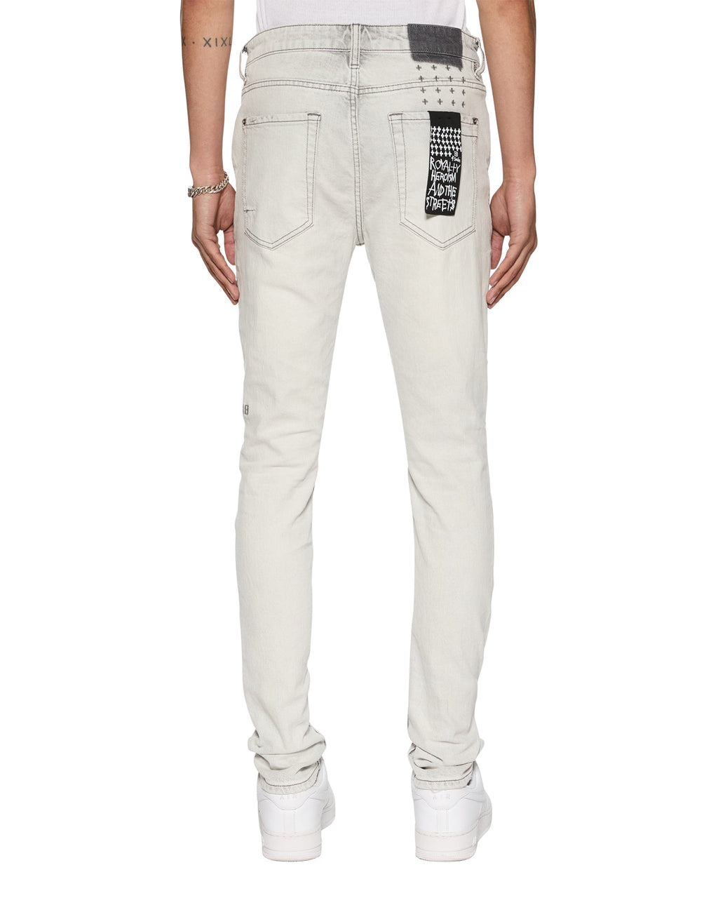 MENS VAN WINKLE WHITE SNOW DENIM JEANS
