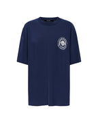 Womens Stacks Boyfriend Ss Tee Ink Blue Baggy Tees - Navy