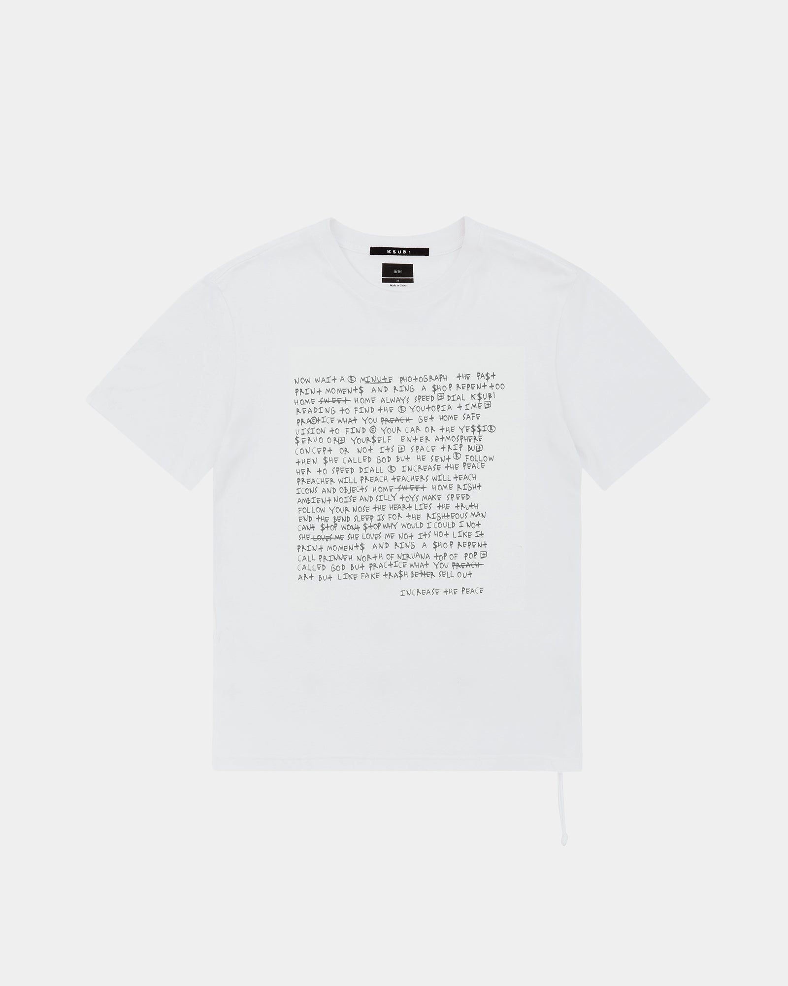 WHITENOISE KASH SS TEE SPACE WHITE