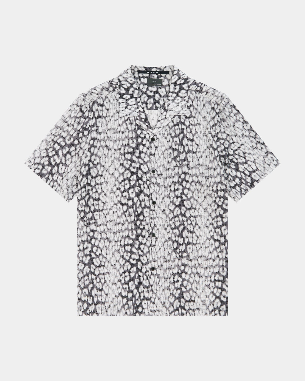 Mens Whitenoise Leopard Resort Ss Shirt Multi Regular Shirts - Multi Colour