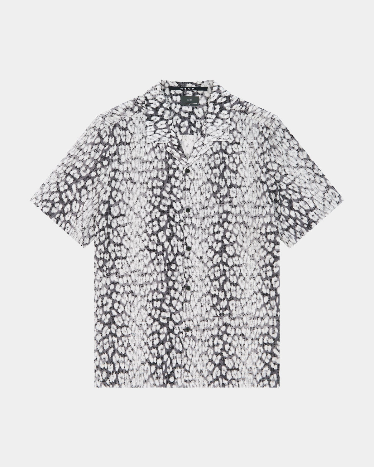 Mens Whitenoise Leopard Resort Ss Shirt Multi Regular Shirts - Multi Colour