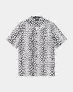 Mens Whitenoise Leopard Resort Ss Shirt Multi Regular Shirts - Multi Colour