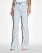 Womens Soho Ice Flipped Flare Denim Jeans - Denim