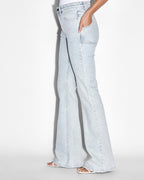 Womens Soho Ice Flipped Flare Denim Jeans - Denim