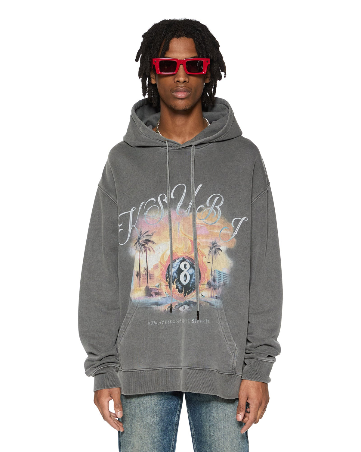 WORLD ORDER BIGGIE HOODIE CHARCOAL